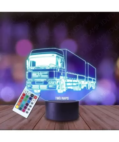 Lampka Nocna 3D LED LAMP Ciężarówka Tir Man