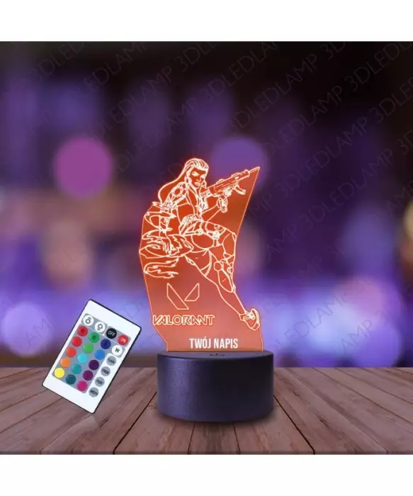 Lampka Nocna 3D LED LAMP Valorant Reyna