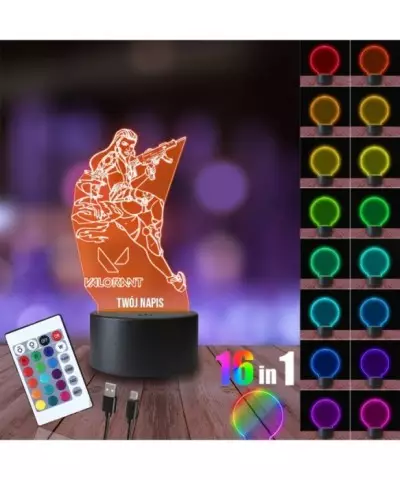 Lampka Nocna 3D LED LAMP Valorant Reyna