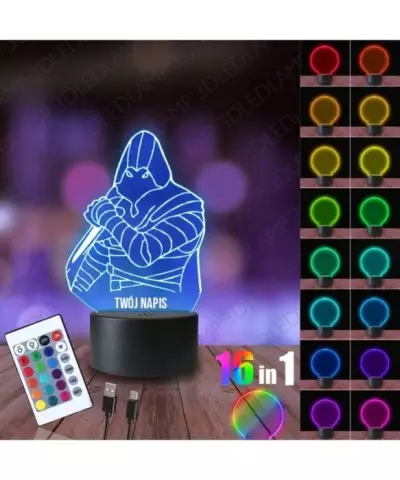 Lampka Nocna 3D LED LAMP Valorant Omen