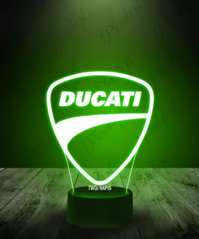 Lampka LED 3D Plexido Ducati Logo - 3
