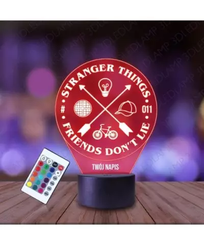 Lampka Nocna 3D LED LAMP Stranger Things Koło