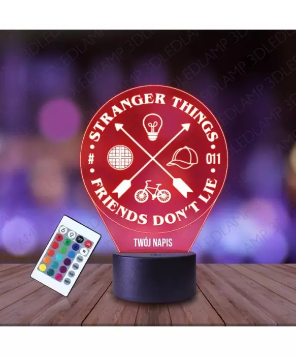Lampka Nocna 3D LED LAMP Stranger Things Koło