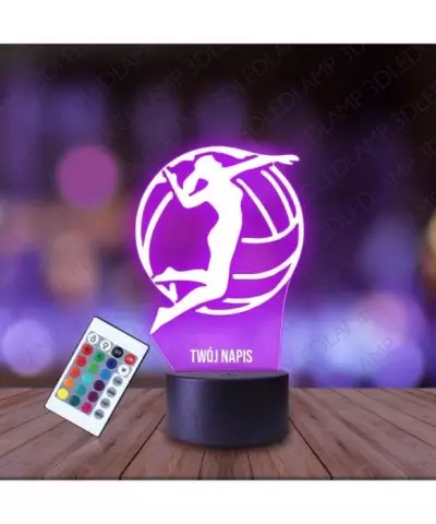 Lampka Nocna 3D LED LAMP Siatkarka