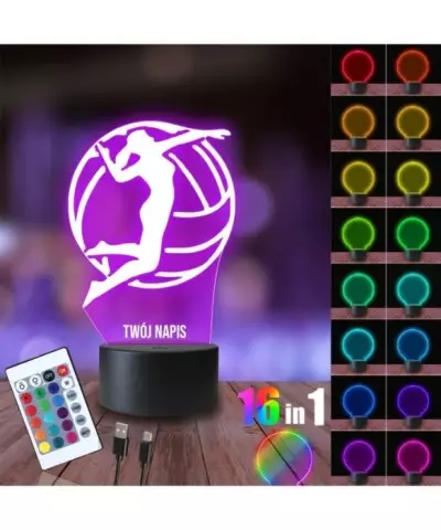 Lampka Nocna 3D LED LAMP Siatkarka