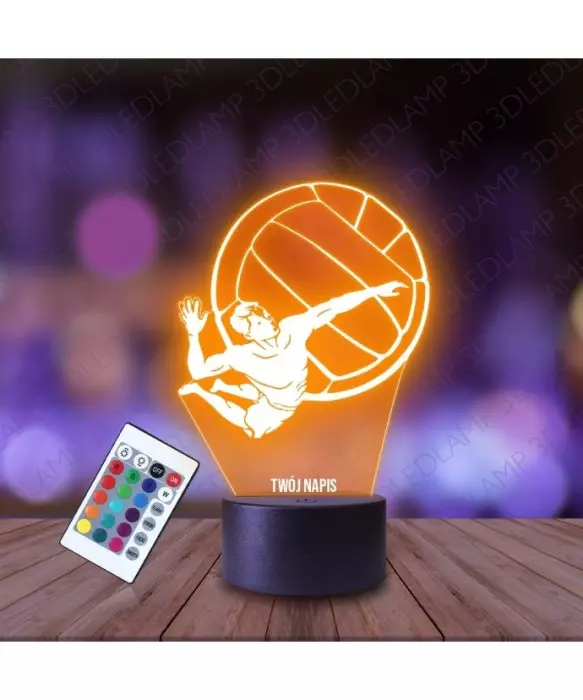 Lampka Nocna 3D LED LAMP Siatkarz