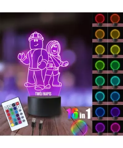 Lampka Nocna 3D LED LAMP Roblox Para