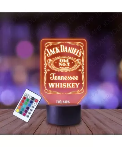 Lampka Nocna 3D LED LAMP Jack Daniels