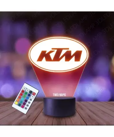 Lampka Nocna 3D LED LAMP KTM Logo