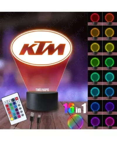 Lampka Nocna 3D LED LAMP KTM Logo