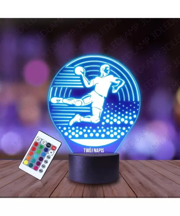 Lampka Nocna 3D LED LAMP Piłka Ręczna