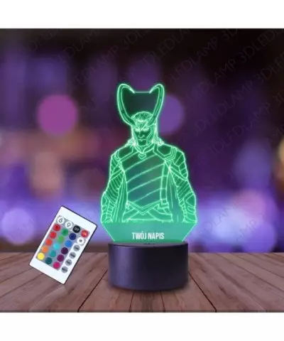 Lampka Nocna 3D LED LAMP Marvel Loki