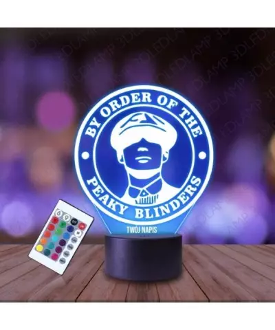 Lampka Nocna 3D LED LAMP Peaky Blinders Napis