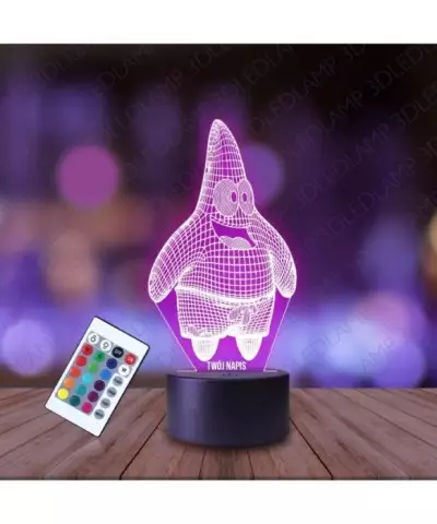 Lampka Nocna 3D LED LAMP Patryk Spongebob