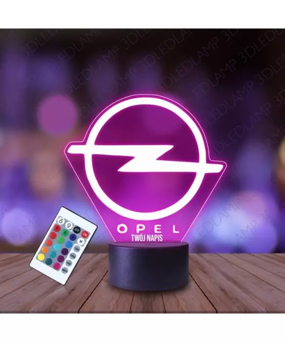 Lampka Nocna 3D LED LAMP Opel Logo