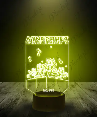 Lampka LED 3D Plexido Minecraft Postacie - 2