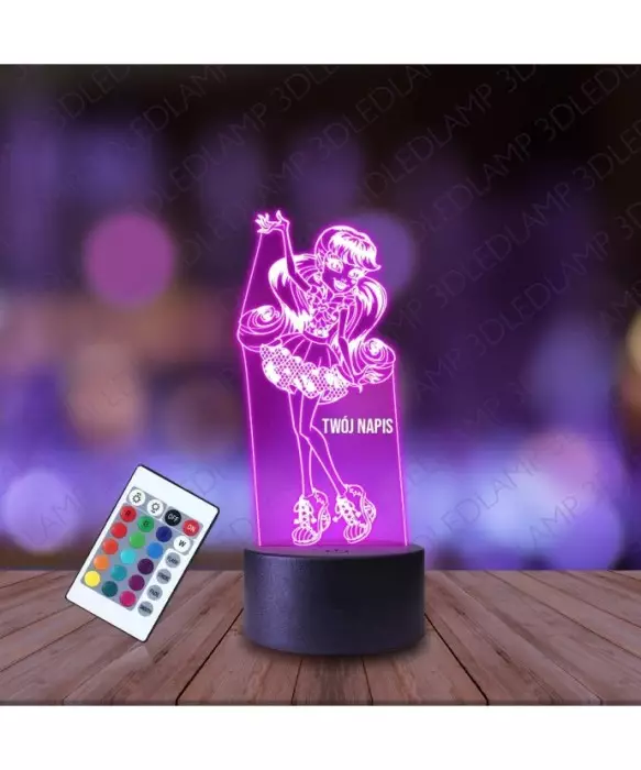 Lampka Nocna 3D LED LAMP Monster High Draculaura