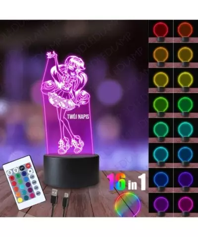 Lampka Nocna 3D LED LAMP Monster High Draculaura