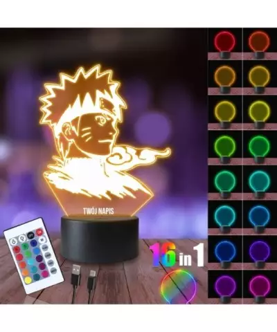 Lampka Nocna 3D LED LAMP Naruto Postać