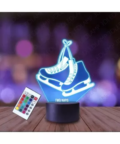 Lampka Nocna 3D LED LAMP Łyżwy Figurowe