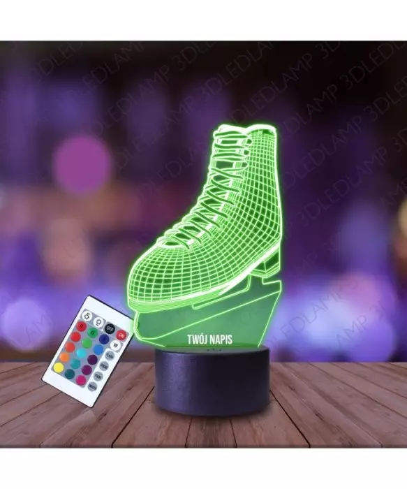 Lampka Nocna 3D LED LAMP Łyżwy