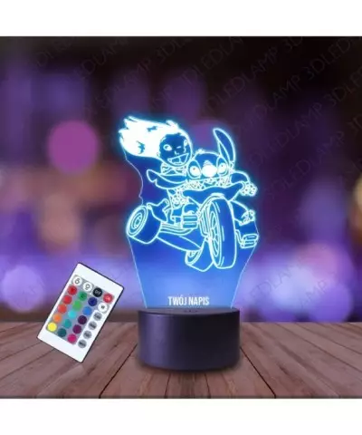 Lampka Nocna 3D LED LAMP Lilo i Stich na Motorze
