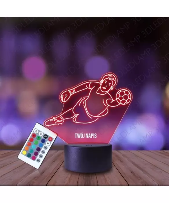 Lampka Nocna 3D LED LAMP Bramkarz