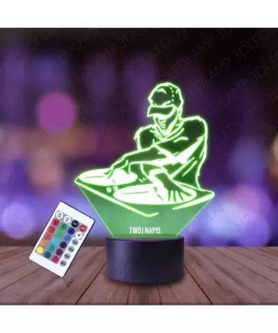 Lampka Nocna 3D LED LAMP DJ Impreza Muzyka