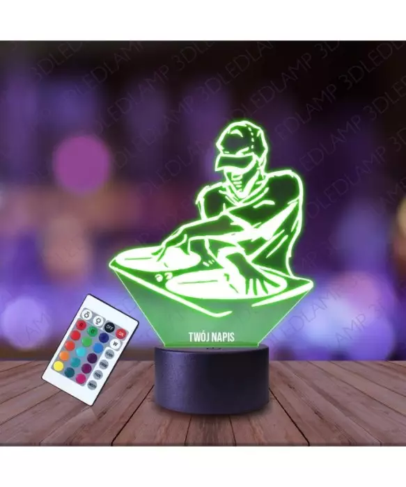 Lampka Nocna 3D LED LAMP DJ Impreza Muzyka