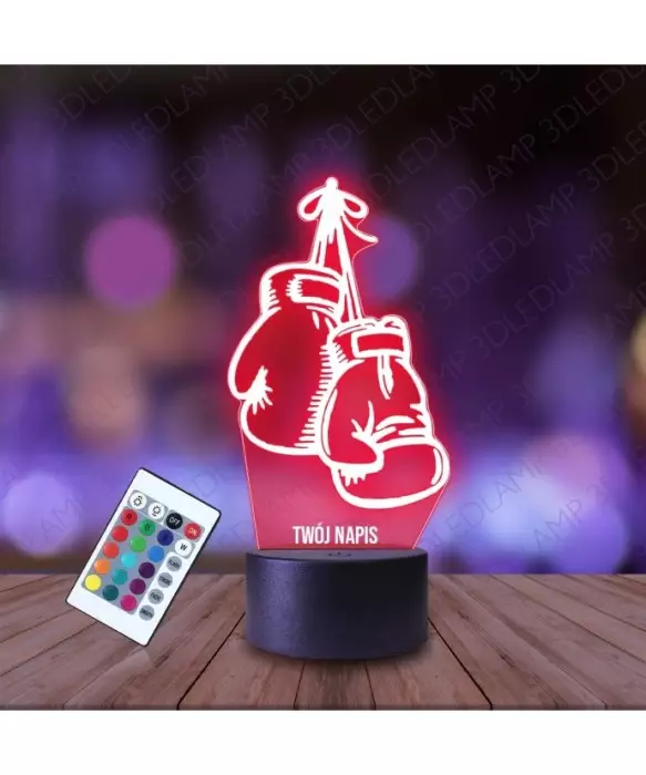 Lampka Nocna 3D LED LAMP Rękawice Bokserskie