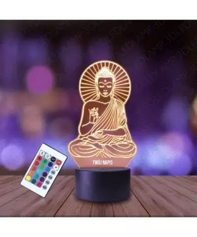 Lampka Nocna 3D LED LAMP Budda