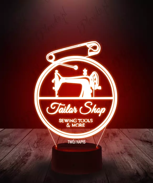 Lampka LED 3D Plexido Krawcowa Maszyna do Szycia