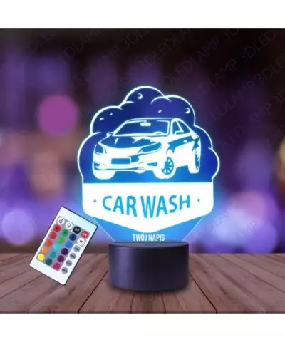 Lampka Nocna 3D LED LAMP Myjnia Samochodowa
