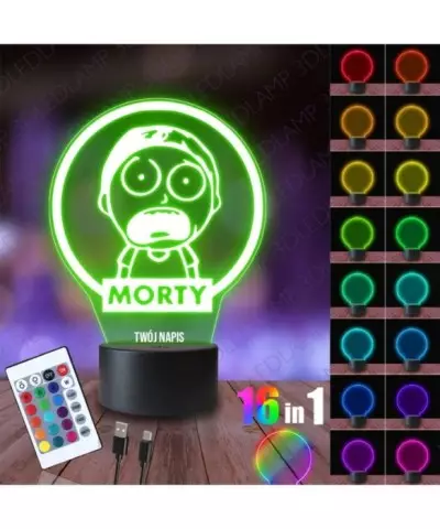 Lampka Nocna 3D LED LAMP Morty