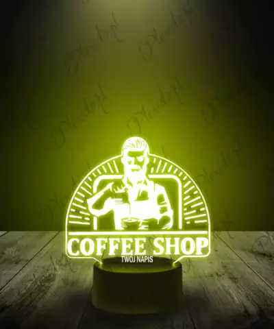 Lampka LED 3D Plexido Kawiarnia Barista - 3