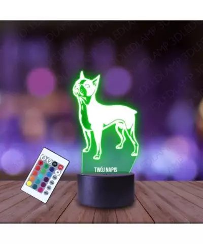 Lampka Nocna 3D LED LAMP Buldog Angielski