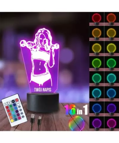 Lampka Nocna 3D LED LAMP Klub Fitness