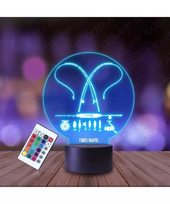 Lampka Nocna 3D LED LAMP Sklep Wędkarski Klub