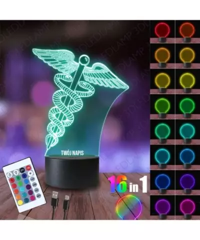 Lampka Nocna 3D LED LAMP Służba Zdrowia Lekarz