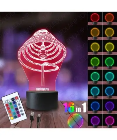 Lampka Nocna 3D LED LAMP Lampa Spirala