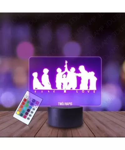 Lampka Nocna 3D LED LAMP BTS Fake Love