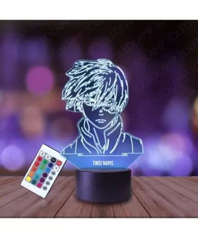 Lampka Nocna 3D LED LAMP Hero Academia Shoto Todoroki