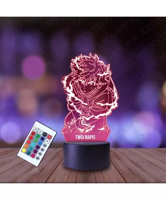 Lampka Nocna 3D LED LAMP Izuku Midoriya Hero Academia