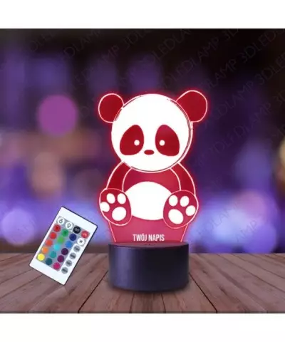 Lampka Nocna 3D LED LAMP Miś Panda