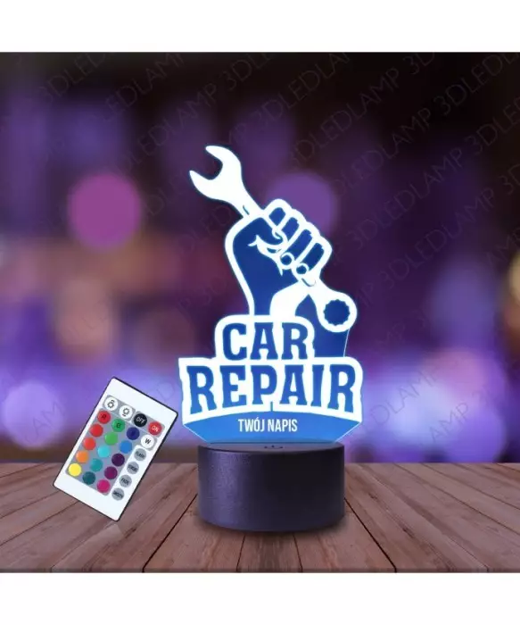 Lampka Nocna 3D LED LAMP Warsztat Mechanik Samochodowy