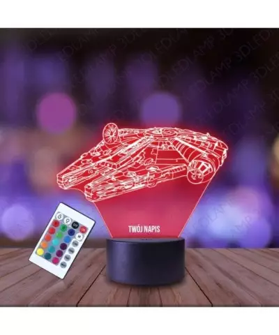 Lampka Nocna 3D LED LAMP Star Wars Millennium Falcon