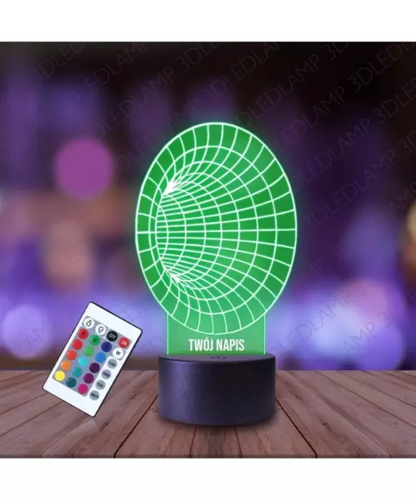 Lampka Nocna 3D LED LAMP Tunel Iluzja