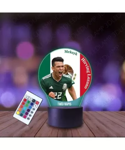 Lampka Nocna 3D LED LAMP z Nadrukiem Mundial Meksyk