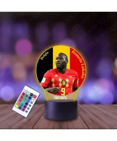 Lampka Nocna 3D LED LAMP z Nadrukiem Mundial Belgia
