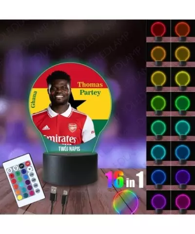Lampka Nocna 3D LED LAMP z Nadrukiem Mundial Ghana